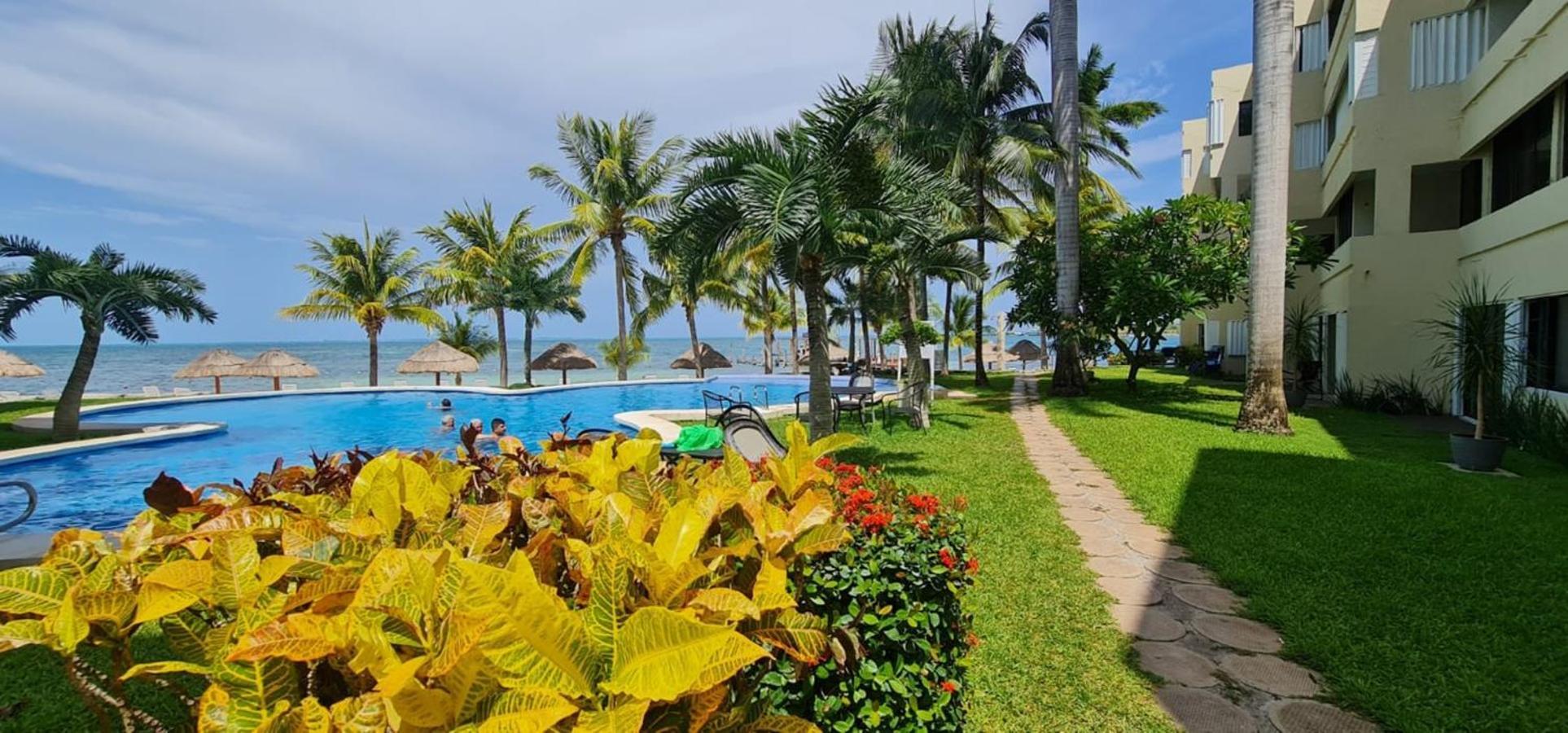 Oceanfront Condo At Unique Location Cancún Eksteriør billede